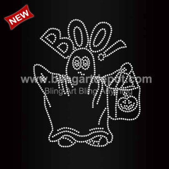 Crystal Boo Iron On Rhinestone Transfers Crystal Boo Iron On Rhinestone Transfers